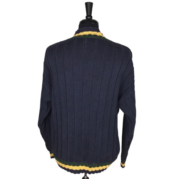 Willis & Geiger Outfitters Mens Striped Cotton V-Neck Pullover Sweater Large - Picture 6 of 13